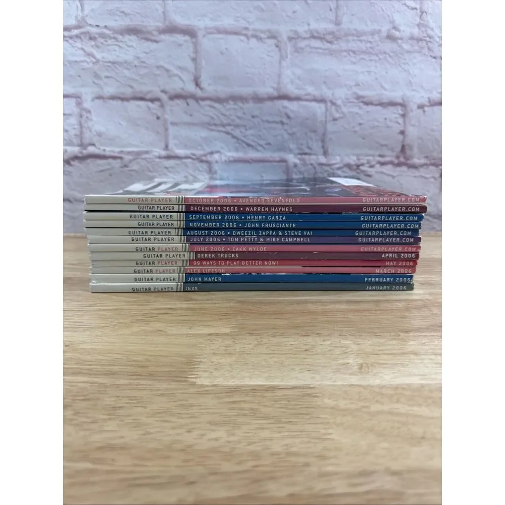 2006 Set Of Guitar Player Magazine Lot of (12) Various Issues‎ VG+ - Picture 2 of 6
